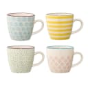 Bloomingville Patrizia Becher 4er Set Gelb Steingut Bild 2