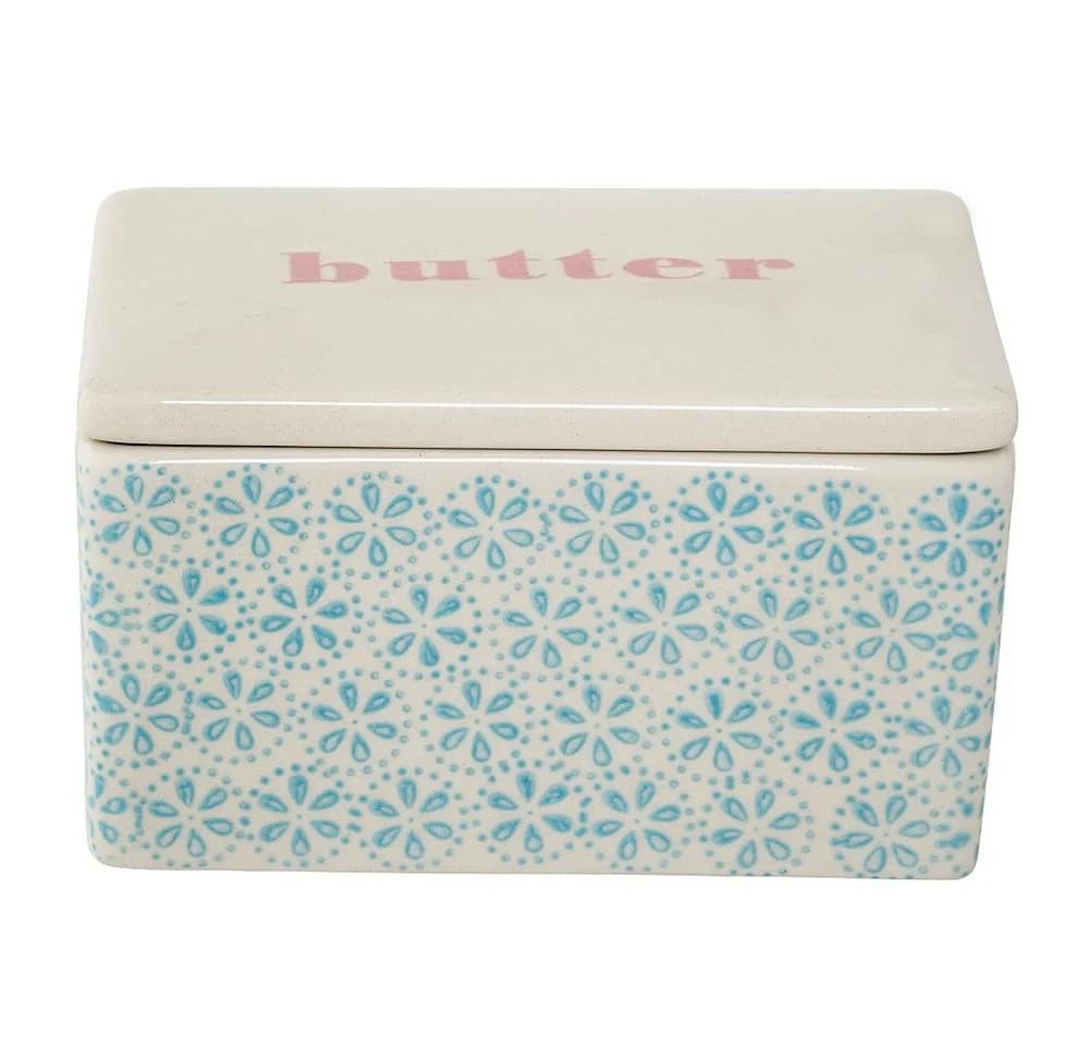 Bloomingville Butterdose Patrizia Blau Steingut - Bild 4