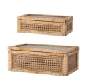 Bloomingville Aufbewahrungsbox Lally 2er Set Rattan Natur Bild 1