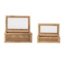 Bloomingville Aufbewahrungsbox Lally 2er Set Rattan Natur Bild 3