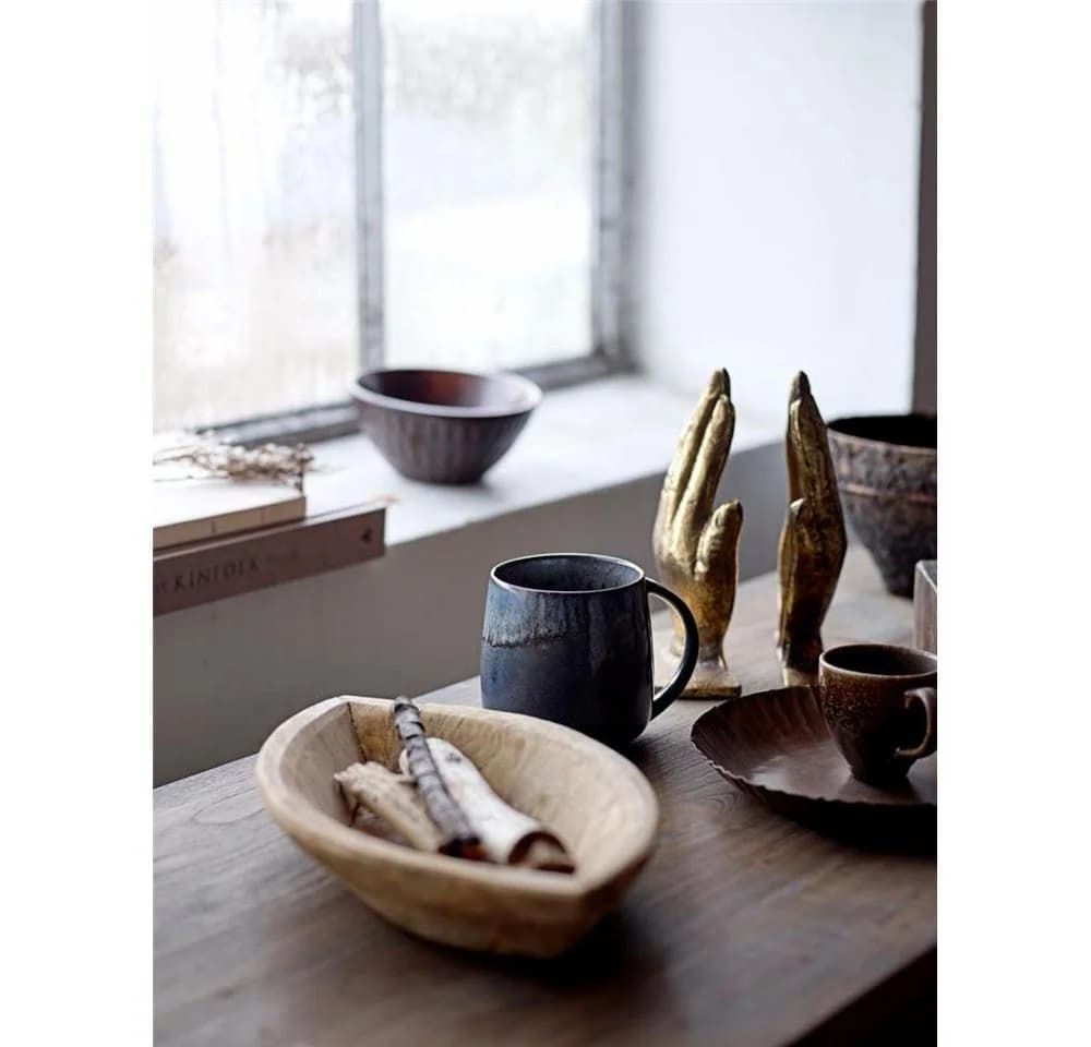 Bloomingville Cloe Becher Set 3-tlg. Blau Steingut - Bild 3