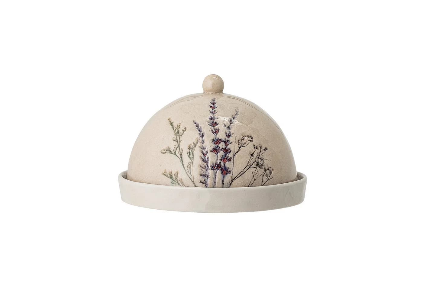 Bloomingville Bea Butterdose rund Natur Steingut - Bild 3
