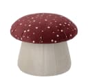 Bloomingville Hocker Lue Pilz Rot-Weiß Muster Bild 2