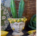 Bloomingville Blumentopf Limone Gelb Steingut Keramiktopf Bild 3
