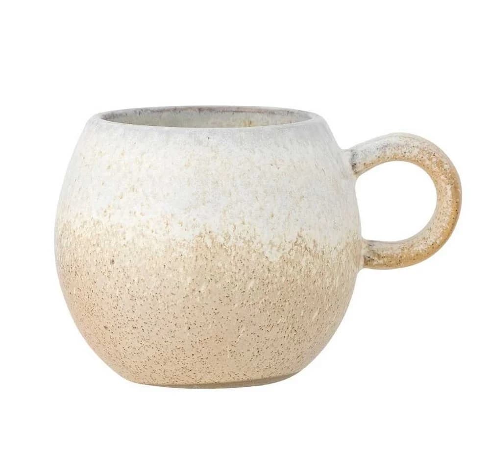 Bloomingville Becher Paula Beige Weiß mit Henkel - Bild 2