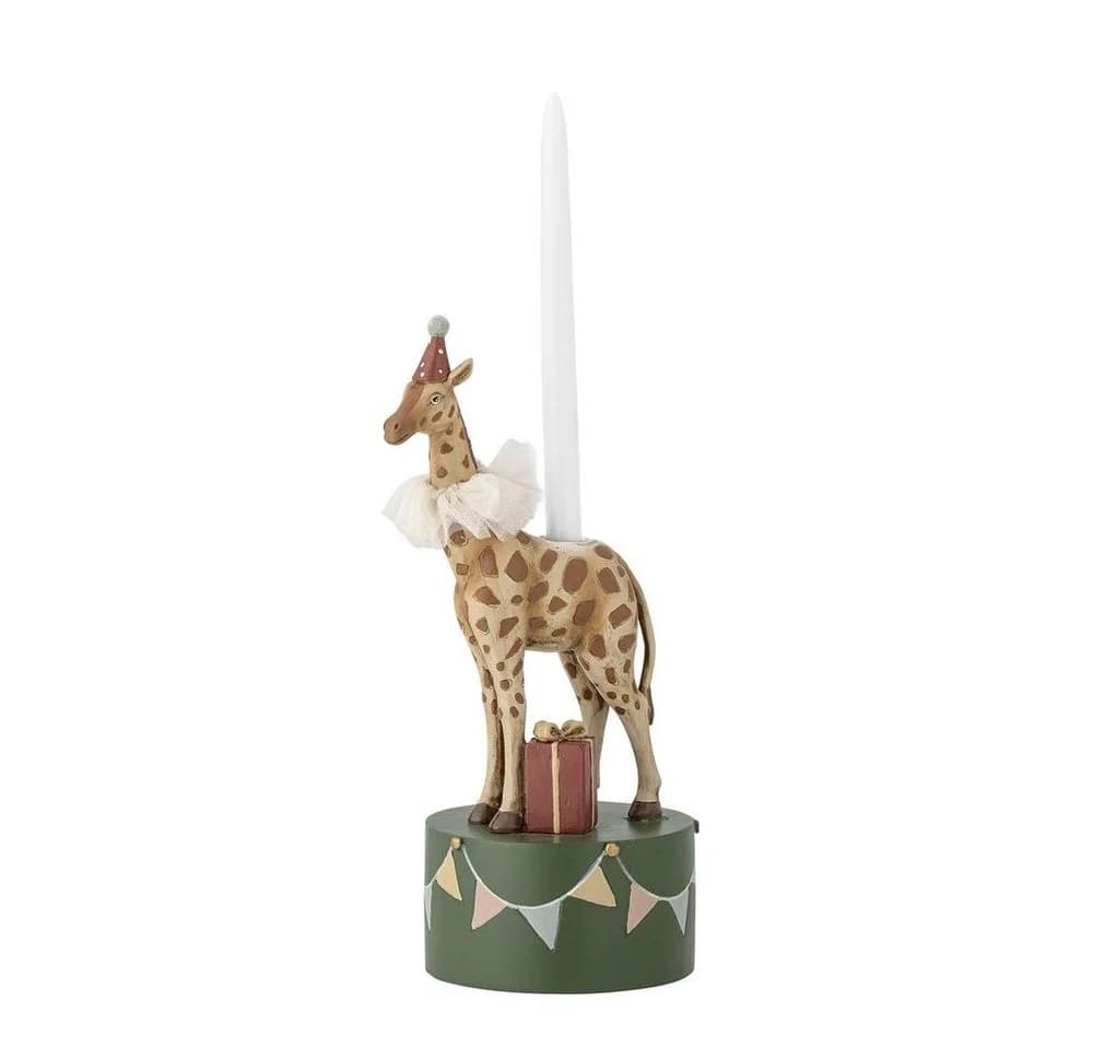 Bloomingville Kerzenständer Flor Zirkusgiraffe Braun Polyresin