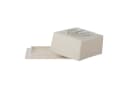 Bloomingville Bea Butterdose Steingut Blumenmuster Beige Bild 2