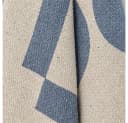 Bloomingville Wohndecke AGNO Blau Beige Gemustert Recycelt Bild 5
