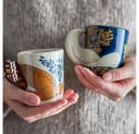 Bloomingville Hezha Tasse Steingut Natur Vogelmotiv Bild 3