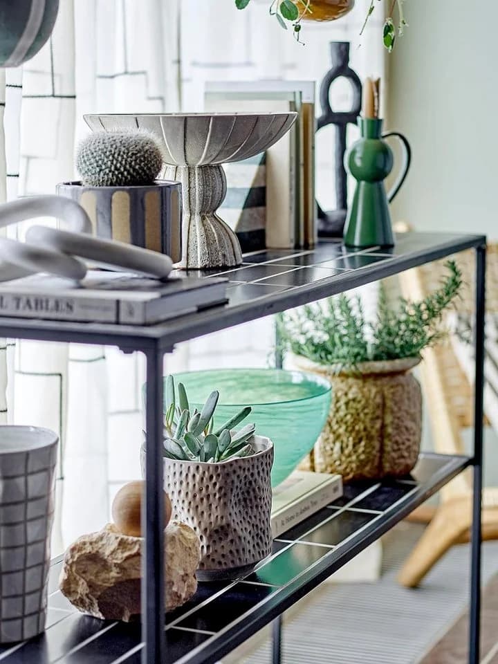 Bloomingville Blumentopf Sayah Braun Steingut Keramiktopf