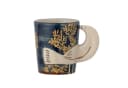 Bloomingville Hezha Tasse Blau 3D-Vogelgriff Steingut Bild 2