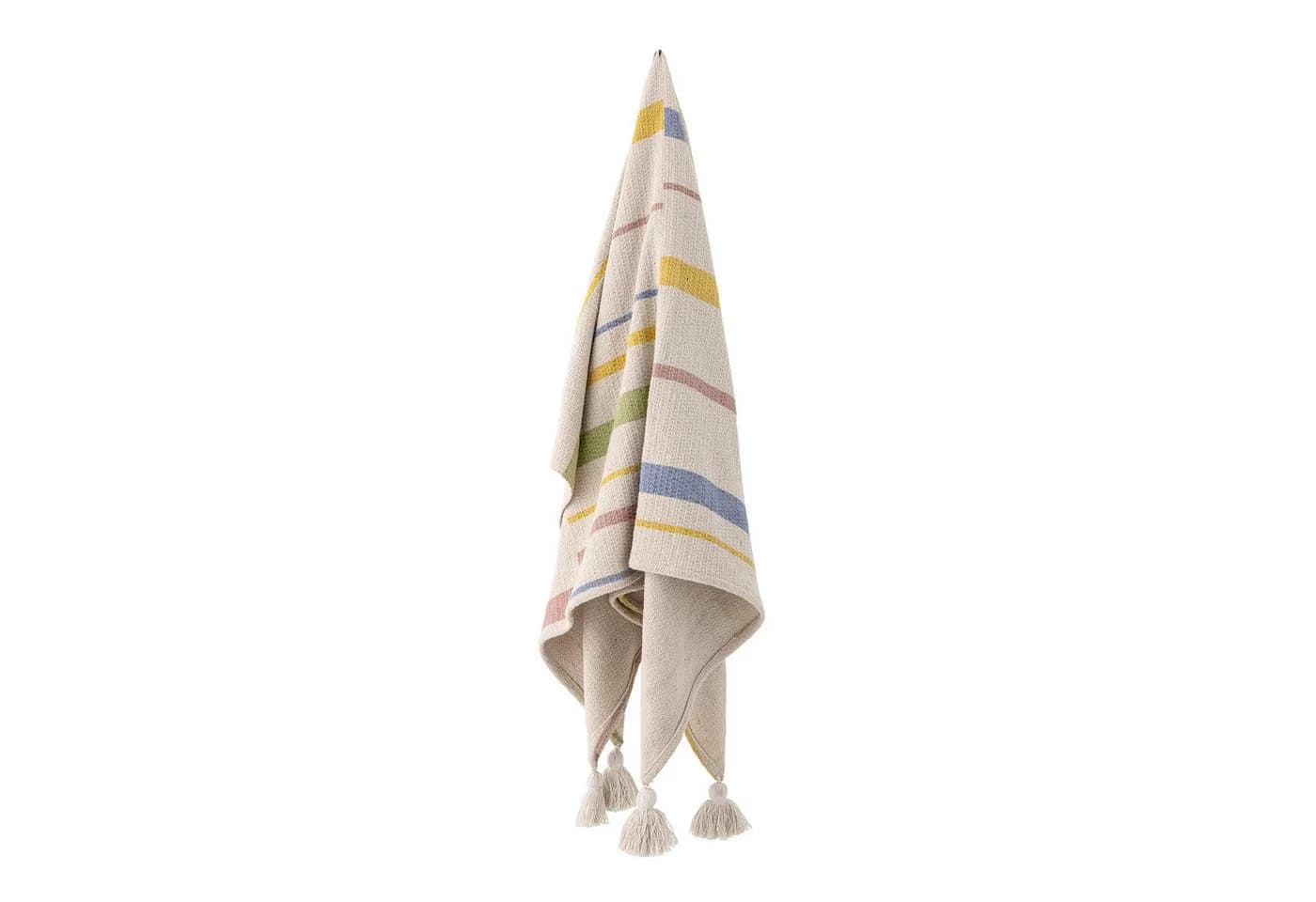 Bloomingville Plaid Pontino Decke Natur Recycelte Baumwolle