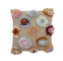 Bloomingville Somma Dekokissen Bunt Wolle Blumenmotiv Bild 2