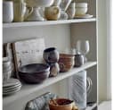 Bloomingville Becher Paula Schwarz Braun Beige Keramik mit Henkel Bild 3