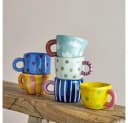Bloomingville Tasse Nini Blue Steingut Handbemalt Bild 4