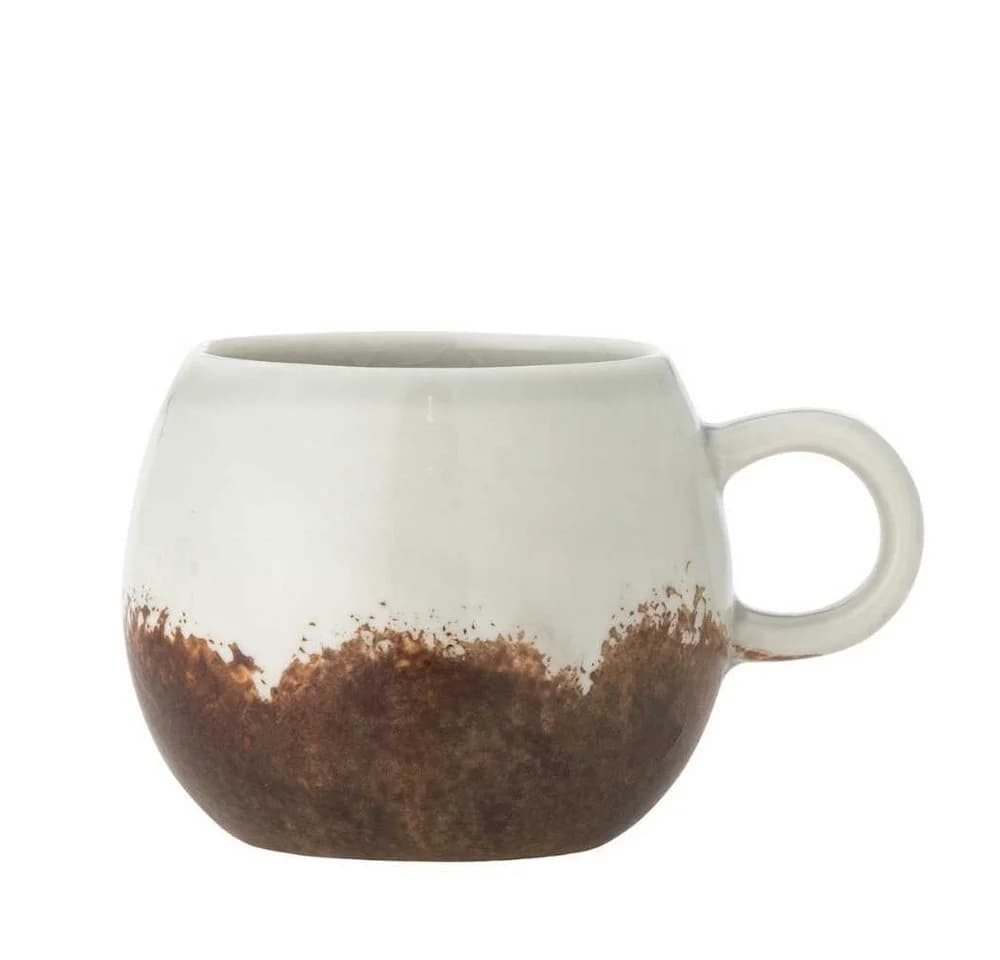 Bloomingville Espresso Tasse Paula Hellgrau Braun Keramik - Bild 2