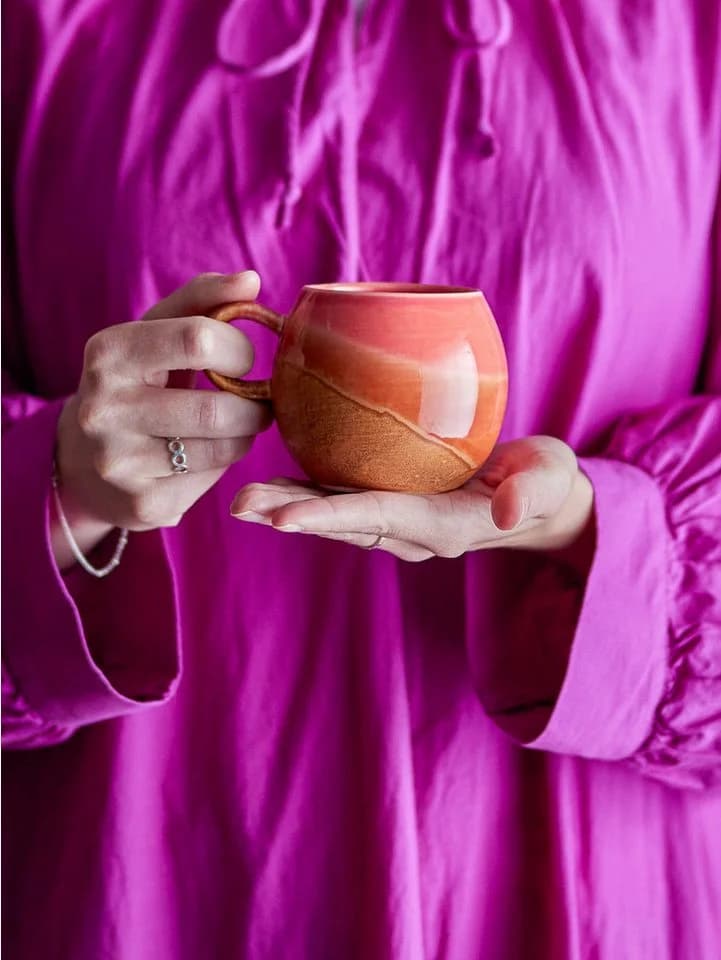 Bloomingville Paula Tasse Orange Steingut