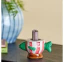 Bloomingville Kerzenhalter Codia Fisch Pink Steingut Handbemalt Bild 1