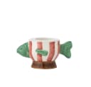 Bloomingville Kerzenhalter Codia Fisch Pink Steingut Handbemalt Bild 2