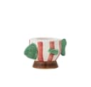Bloomingville Kerzenhalter Codia Fisch Pink Steingut Handbemalt Bild 4