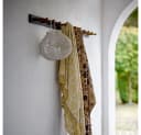 Bloomingville Eydis Wohndecke Natur Floral Muster Recycelte Baumwolle Bild 4