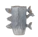 Bloomingville Dekovase Tace Vase Blau Steingut Fisch Design Bild 2