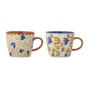 Bloomingville Anniversary Becher 2er Set Bunt Steinzeug Bild 2