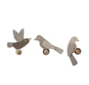 Bloomingville MINI Lewi Kleiderhaken 3er Set braun Vogel-Design Bild 2