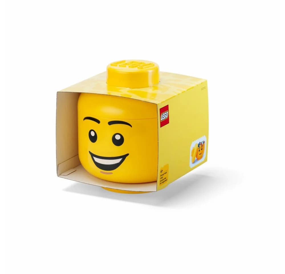 LEGO Iconic Storage Head Aufbewahrungsbox Gelb