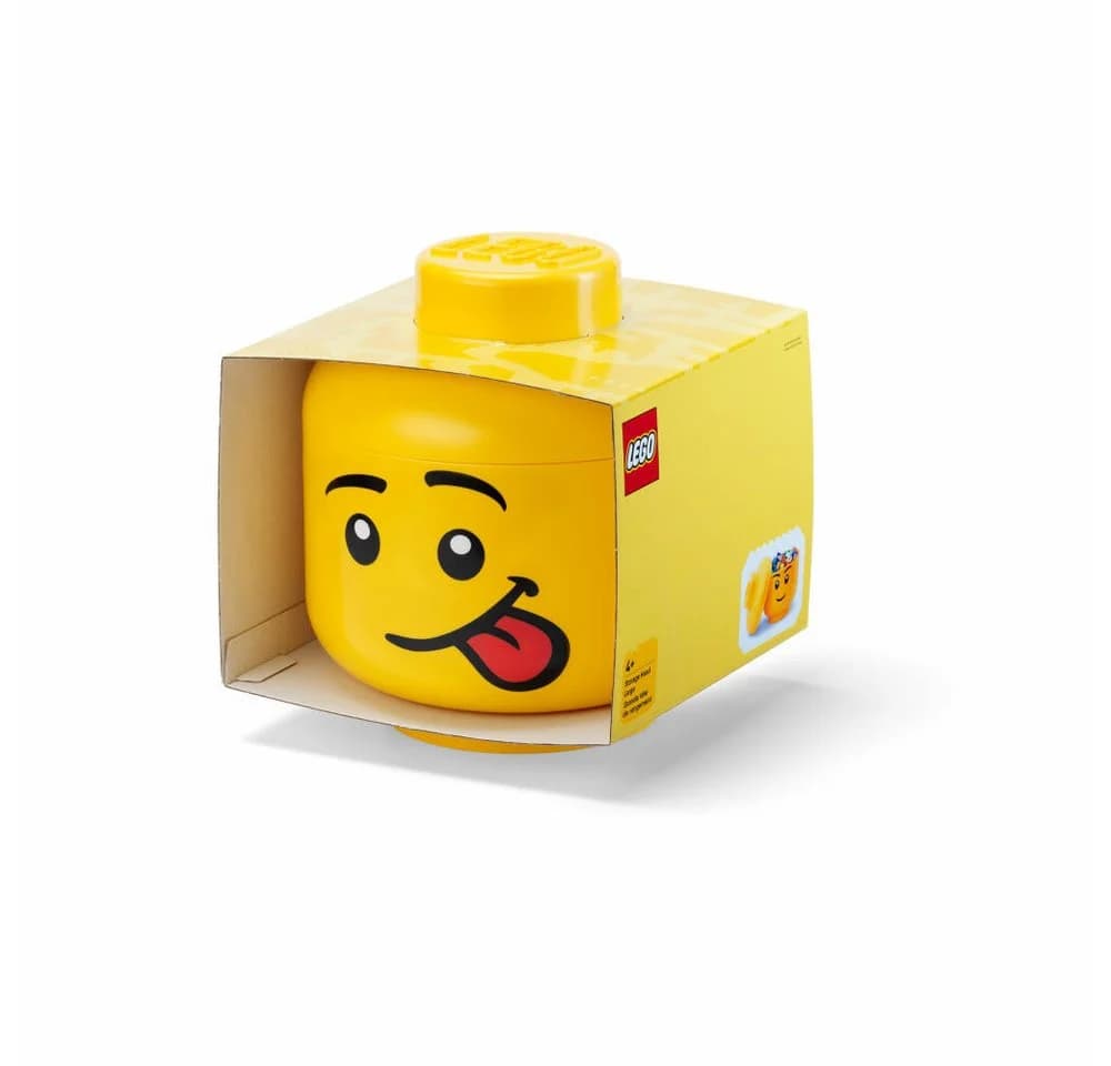 Gelbe Polypropylen-Kiste im Silly-Stil