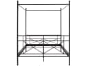 loft24 Himmelbett Tanja Metallbett Landhausstil Schwarz 180x200 cm Bild 1