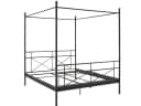 loft24 Himmelbett Tanja Metallbett Landhausstil Schwarz 180x200 cm Bild 2
