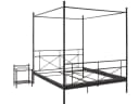 loft24 Himmelbett Tanja Metallbett Landhausstil Schwarz 180x200 cm Bild 3