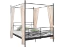 loft24 Himmelbett Tanja Metallbett Landhausstil Schwarz 180x200 cm Bild 4