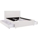 loft24 Bettschubkasten Margit 190 cm cremeweiß Kunstleder Bild 3