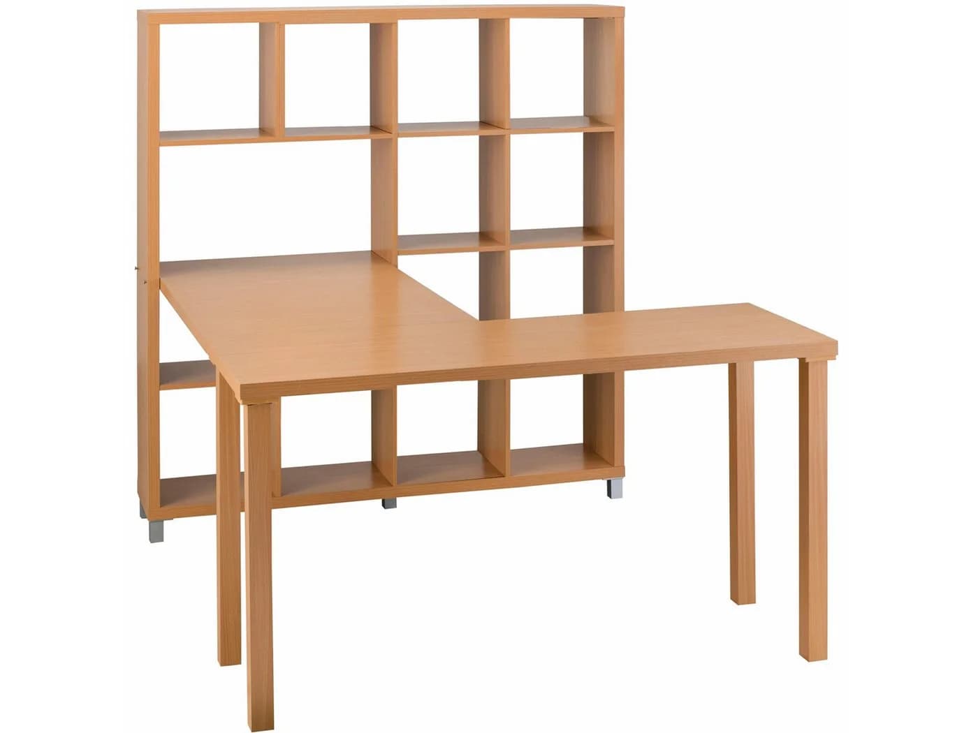 loft24 Regal-Schreibtisch Kiera Beige Modernes Design