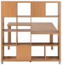 loft24 Regal-Schreibtisch Kiera Beige Modernes Design Bild 4