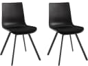 loft24 Esszimmerstuhl Lala Schwarz 2er Set mit Sitzkissen Bild 2