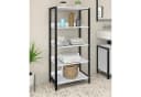 loft24 Standregal Ceno MDF Metalloptik Schwarz/Weiß Bild 2