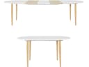loft24 Esstisch Oswald Oval Weiß Erweiterbar Skandinavisch Bild 1