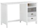 loft24 Schreibtisch Salvatore Weiß mit 3 Schubladen Landhausstil Bild 2