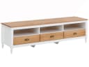 loft24 Lowboard Rini TV-Bank Fernsehschrank 3 Schubladen Kiefer Bild 2