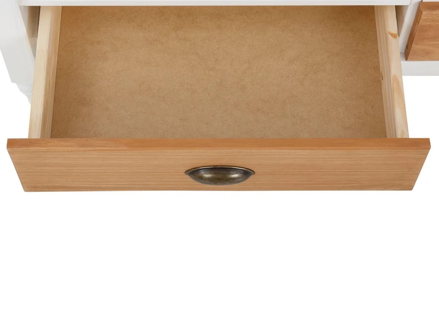 loft24 Lowboard Rini TV-Bank Fernsehschrank 3 Schubladen Kiefer - Bild 3