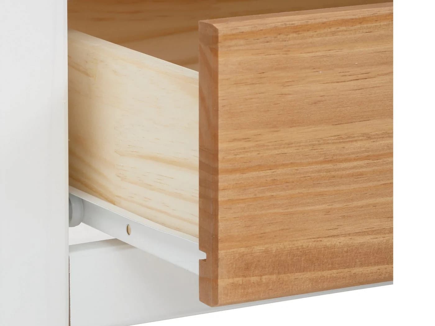 loft24 Lowboard Rini TV-Bank Fernsehschrank 3 Schubladen Kiefer - Bild 5