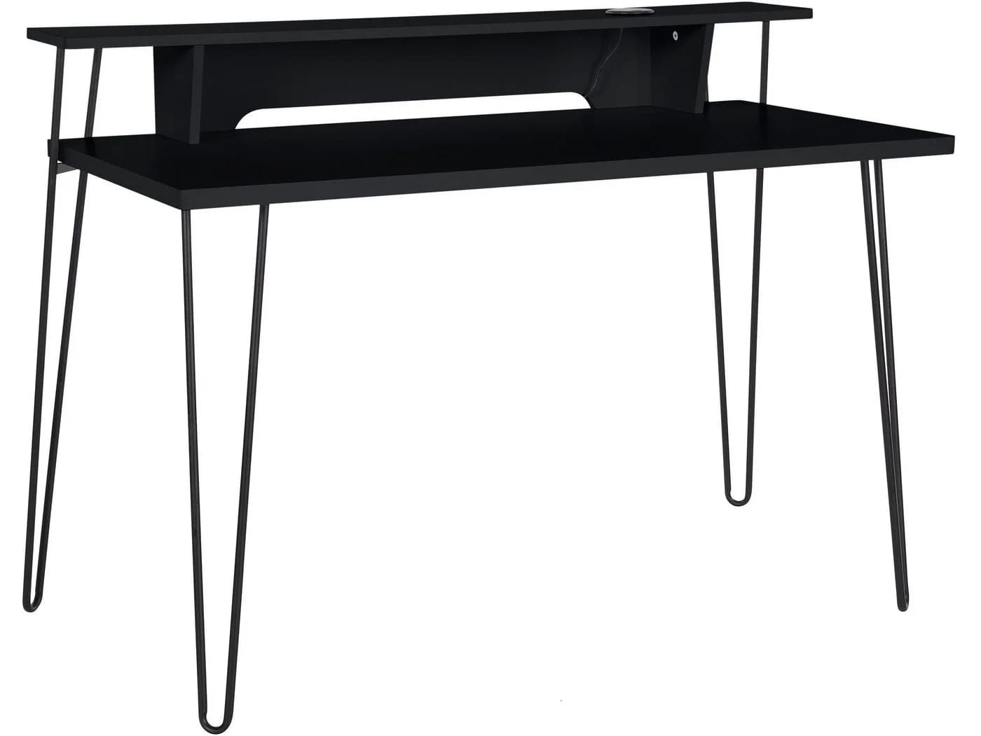 loft24 Schreibtisch Newline Schwarz mit kabelloser Ladestation - Bild 2