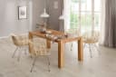 loft24 Rattanstuhl Cello 2er-Set mit Armlehne Silber/Natur Bild 2