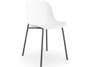 loft24 Stuhl Orca Set 2 St. Schwarz/Weiß Kunststoff Metall Bild 4
