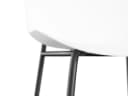 loft24 Stuhl Orca Set 2 St. Schwarz/Weiß Kunststoff Metall Bild 5