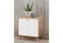 loft24 Beistellschrank Caitlin 2 Türen Skandinavisches Design Beige Bild 2