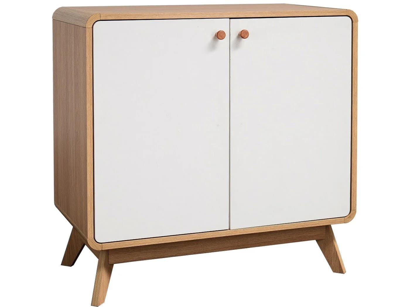 loft24 Beistellschrank Caitlin 2 Türen Skandinavisches Design Beige - Bild 4